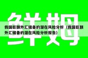 我国巨额外汇储备的潜在风险分析（我国巨额外汇储备的潜在风险分析报告）