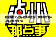 黑客窃取23亿加密货币案例（黑客窃取超6亿美元加密货币）