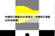 中国外汇储备2023年多少（中国外汇储备20年走势图）