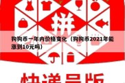 狗狗币一年内价格变化（狗狗币2021年能涨到10元吗）