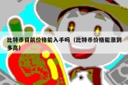 比特币目前价格能入手吗（比特币价格能涨到多高）