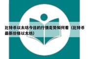 比特币以太坊今日的行情走势如何看（比特币最新价格以太坊）