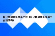 自己搭建外汇交易平台（自己搭建外汇交易平台犯法吗）